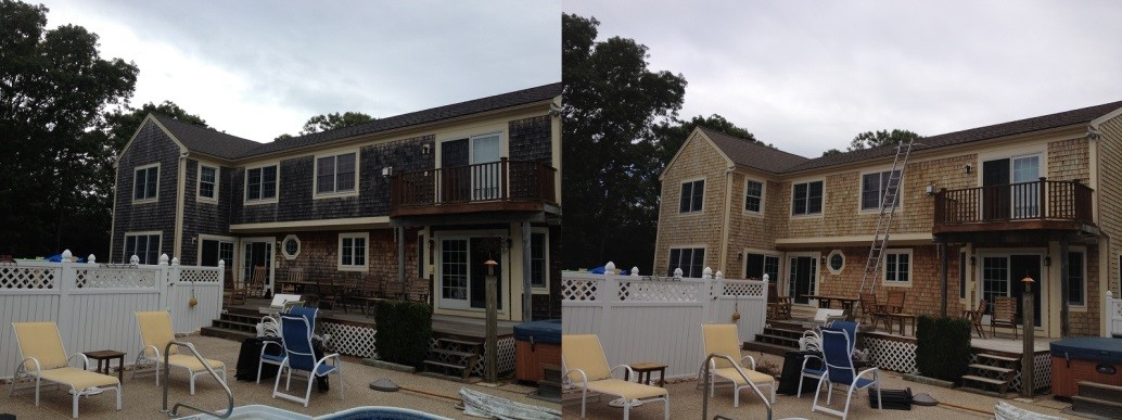 White Cedar Shingle Cleaning