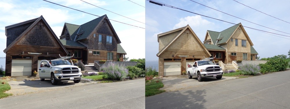 White Cedar Shingle Cleaning